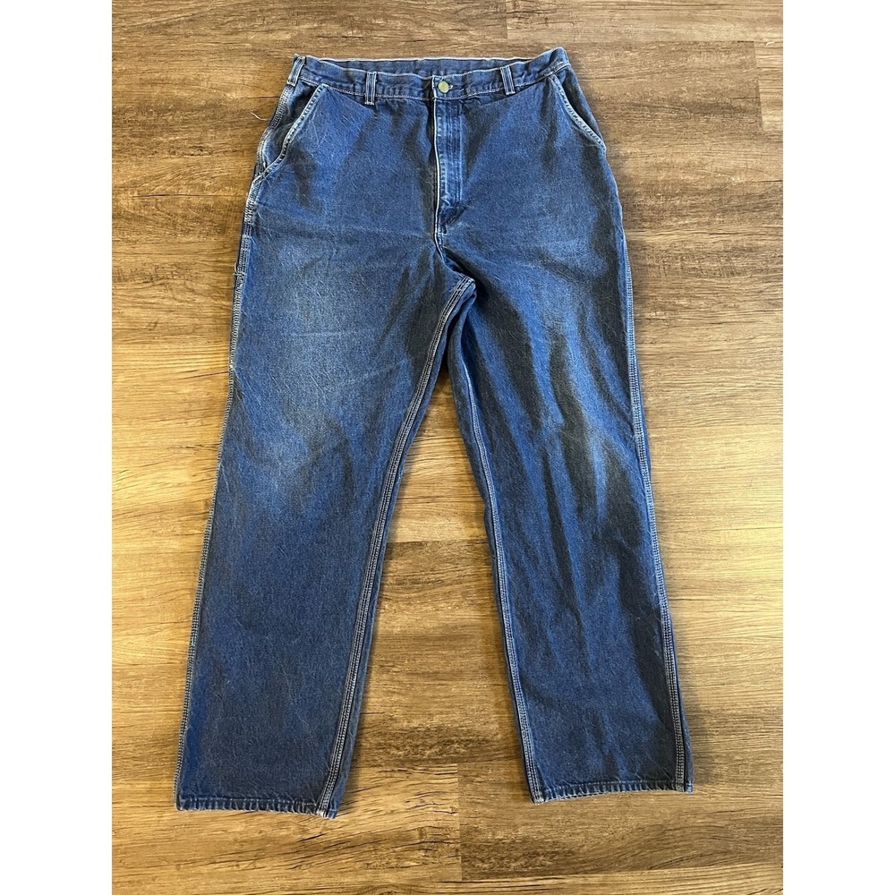 Oshkosh B Gosh Jeans Carpenter‎ Mens 36/32 Distressed Denim Work Grunge C22